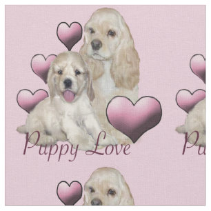 Prachtige 'puppy love' stof