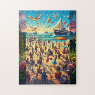 Prachtige puzzel met zangers & Natuur