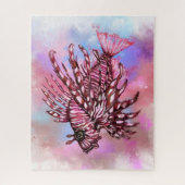 Prachtige Puzzle Lionfish Swimming Legpuzzel (Verticaal)