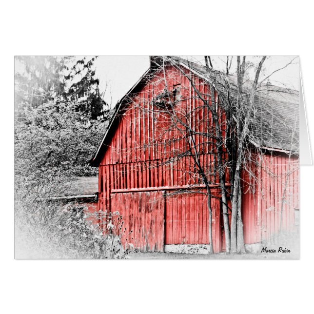 Prachtige Red Barn (Voorkant Horizontaal)