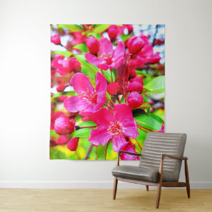 Prachtige Red Barron Crabapple Foto Wandkleed