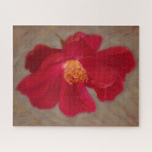 Prachtige Red Rose Art Flower Puzzel Legpuzzel (Horizontaal)