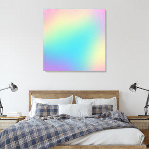 Prachtige regenbooggradiënt canvas afdruk