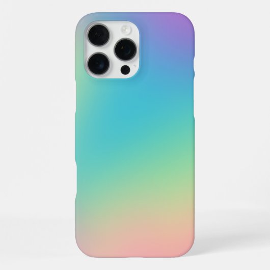 Prachtige regenbooggradiënt iPhone hoesje (Achterkant)