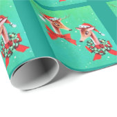 Prachtige rendierziekte uit de middeleeuwen cadeaupapier (Rol Hoek)