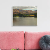 Prachtige rivier Stromen in de woestijn met landbo Canvas Afdruk (Insitu (Woonkamer))