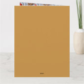 Prachtige rode kardinaalvogel op tak  kaart (Achterkant)