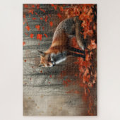 Prachtige Rode Vos Herfst Foliage 20x30 Legpuzzel (Verticaal)