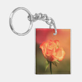 Prachtige Romantische foto van Roos Sleutelhanger (Voorkant Links)