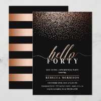 Prachtige rose goud / koper elke leeftijd verjaard