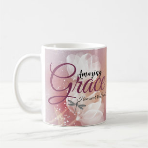 Prachtige roze bloemengrace koffiemok