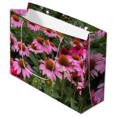 Prachtige roze Echinacea Flowers en Bee Groot Cadeauzakje (Voorkant Gekanteld)