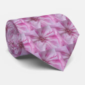 Prachtige roze en witte Stropdas (Opgerold)