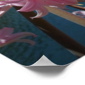 Prachtige roze geliees poster (Hoek)