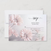 Prachtige roze madeliefjes RSVP Maaltijd keuze (Voorkant)