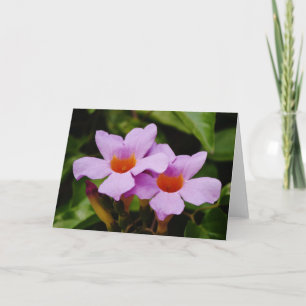 Prachtige roze Mandevilla Flowers Note Card Kaart