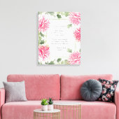 Prachtige roze pony's Weddendoek afdrukken (Insitu (Woonkamer))
