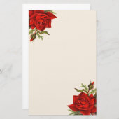 Prachtige  rozen Elegant Briefpapier (Voorkant / Achterkant)
