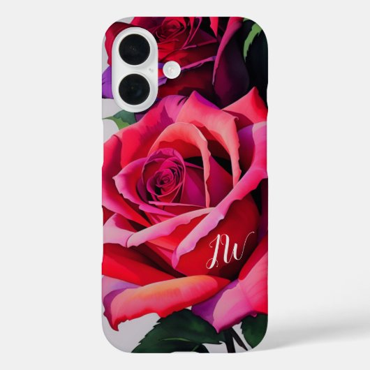 Prachtige rozen en aangepaste tekst Case-Mate iPhone case (Achterkant)