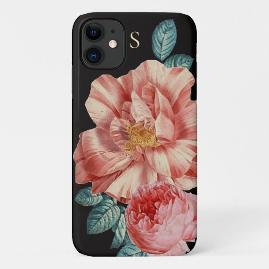 Prachtige  Rozen met de naam Monogram Case-Mate iPhone Case (Achterkant)