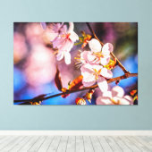 Prachtige Sakura Blossom Canvas Afdruk (Insitu (Houten vloer))