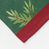 Prachtige  Santa Claus Afbeelding Fleece Deken (Hoek)