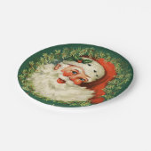 Prachtige Santa Claus Afbeelding Papieren Bordje (Gekanteld)