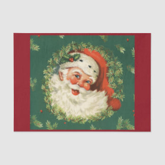 Prachtige Santa Claus Afbeelding Tissuepapier