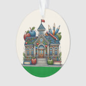 Prachtige school - Leraar - Bekijk terug Ornament (voorkant)