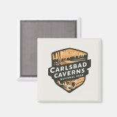 Prachtige schoonheid van Carlsbad Caverns National Magneet (Voorkant / Achterkant)
