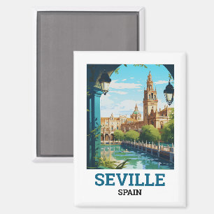 Prachtige Sevilla Schoonheid van Andalusië Spanje Magneet