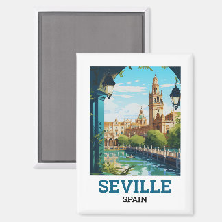 Prachtige Sevilla Schoonheid van Andalusië Spanje Magneet