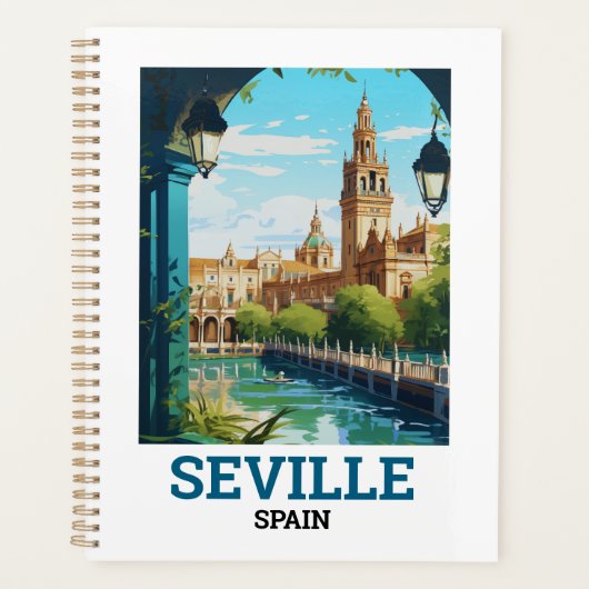 Prachtige Sevilla Schoonheid van Andalusië Spanje Planner (Voorkant)