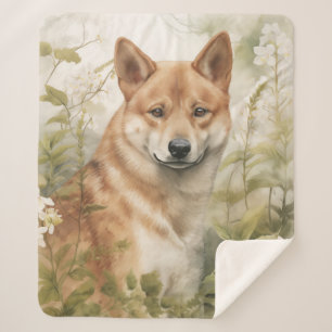 Prachtige Shiba Inu Sherpa Deken