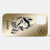 Prachtige Siberian Husky iPhone Case (Achterkant (horizontaal))