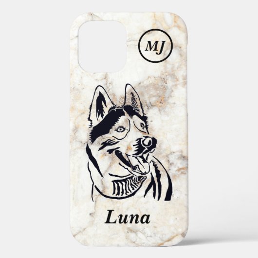 Prachtige  Siberian Husky iPhone Case (Achterkant)