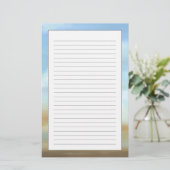 Prachtige Skyscape met Fluffy Clouds Briefpapier (Staand voorkant)