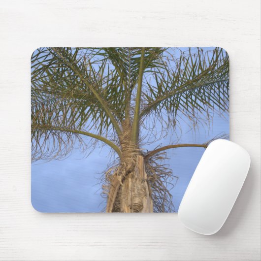 Prachtige sluiting van de palmboom Mousepad Muismat (Met muis)