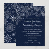 Prachtige sneeuwvlokken - Winterbruiloft Kaart (Voorkant / Achterkant)