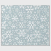 Prachtige Snowflake Pattern Cadeaupapier (Vlak)