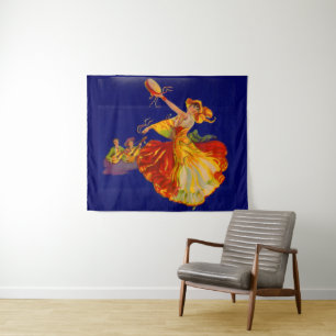 prachtige Spaanse danseres Wandkleed