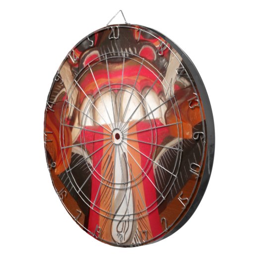 Prachtige Speelse Tong: Een vleugje Humor Dartbord (Voorkant Rechts)