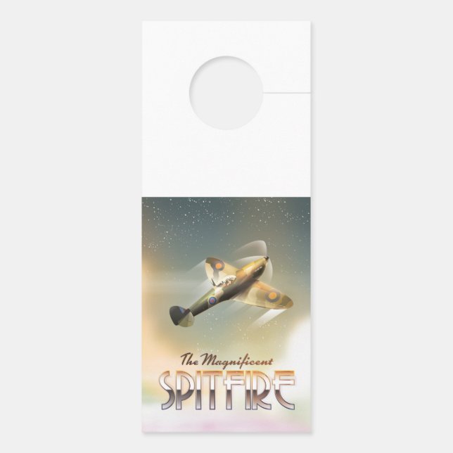 Prachtige Spitfire-reisposterprint (Achterkant)