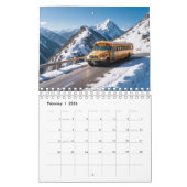 Prachtige sprankelende schoolbus kalender (Feb 2026)
