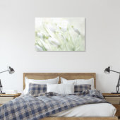 Prachtige Spring White Flowers Canvas Afdruk (Insitu (Slaapkamer))
