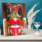 Prachtige Sri Lankaanse traditionele vuurmaskerkun Fotoplaat (Zijkant)