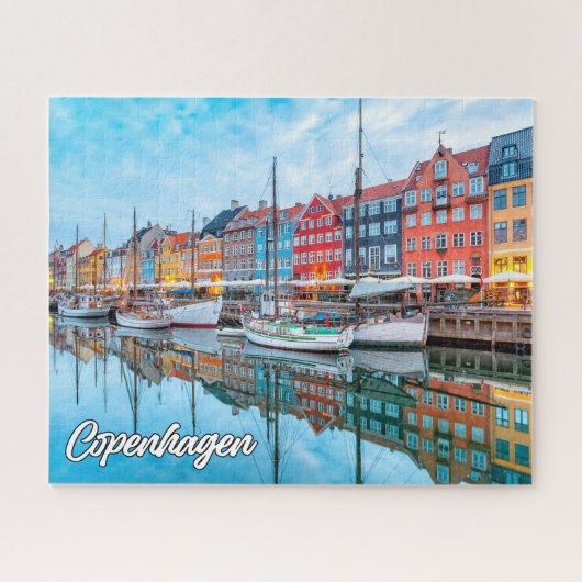 Prachtige stad Kopenhagen, Denemarken Legpuzzel (Horizontaal)
