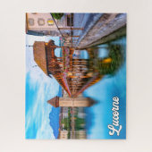 Prachtige stad Luzern, Zwitserland Legpuzzel (Verticaal)