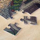 Prachtige stad puzzel legpuzzel (Zijkant)