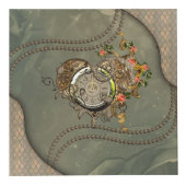 Prachtige steampunk klok kubus (Voorkant)